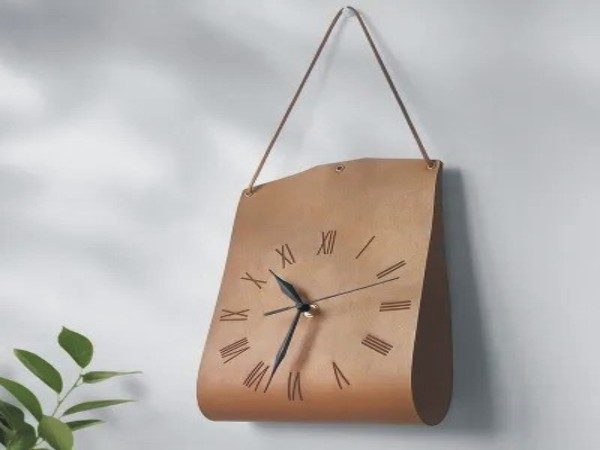 Leather Clock